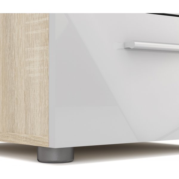 Pepe Nachttisch - Eiche/weiß Pepe Nachttisch - Eiche/weiß