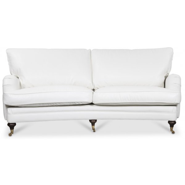 Howard London Premium 4-Sitzer Curved Sofa - Wei PU