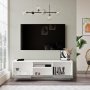 Luvio Medienbank 3 - Silber/Wei