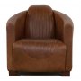 Heritage Clubsessel - Anilin Leder (Stripes)