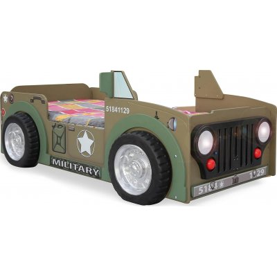 Jeep Army - Autobett - 90 x 190 cm