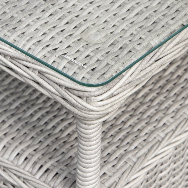 Santiago Gartenmöbelset (2 faltbare Stühle, 1 Tisch) - Grauer Kunstrattan Santiago Gartenmöbelset (2 faltbare Stühle, 1 Tisch) - Grauer Kunstrattan