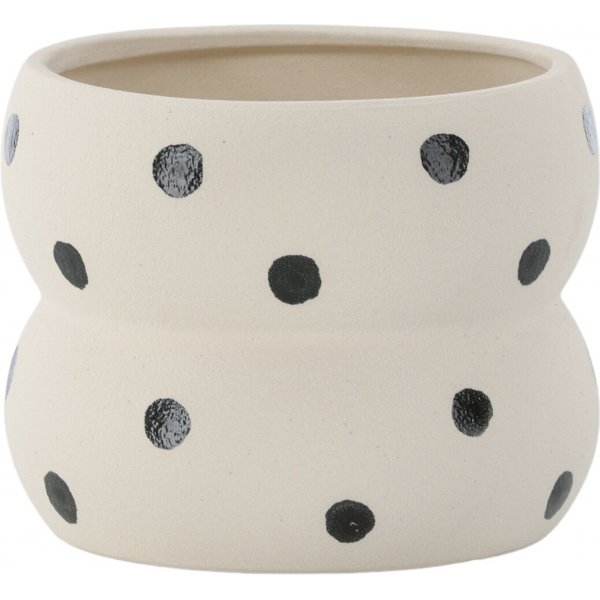 Dapne-Topf - Schwarz/Weiß Dapne-Topf - Schwarz/Weiß