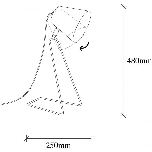 Sivani Tischlampe - Kupfer