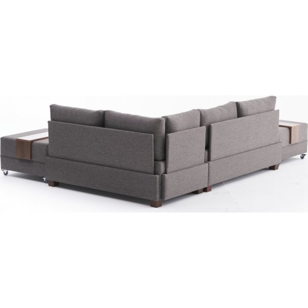 Ecksofa Fly - Braun