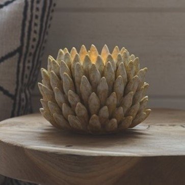 Shelly Kerzenlaterne 12 x 12 x 7 cm - Gelb Shelly Kerzenlaterne 12 x 12 x 7 cm - Gelb