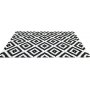 Intersect-Teppich 120 x 170 cm - Schwarz/Wei