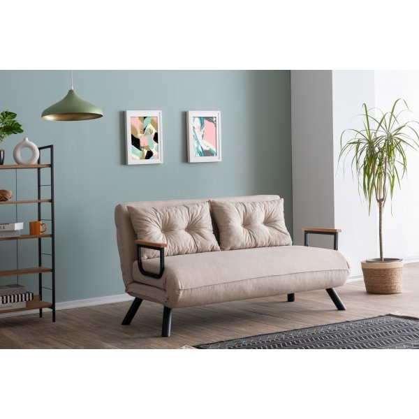 Sando 2 2-Sitzer-Schlafsofa - Creme