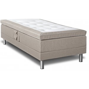 Nova verstellbares Bett (beige Inari 22) - Jede Breite + Mbelfe