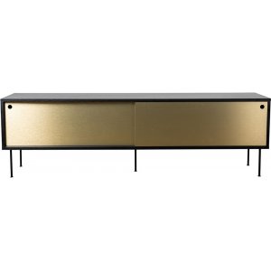 Volume Medienbank 178 cm - Schwarz/Messing Volume Medienbank 178 cm - Schwarz/Messing