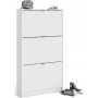 Schuhschrank mit 3 Fchern - Wei