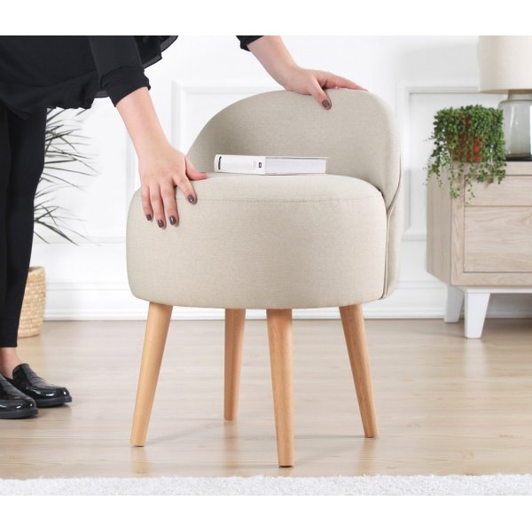 Hocker Corvile - Creme Hocker Corvile - Creme