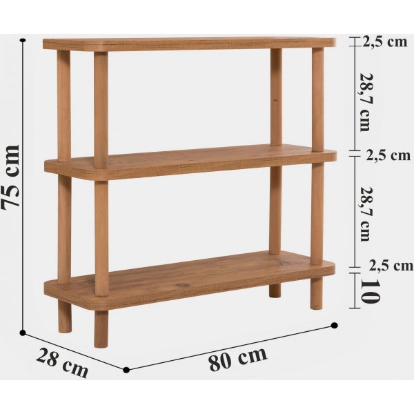 Step-Bcherregal - Kiefer