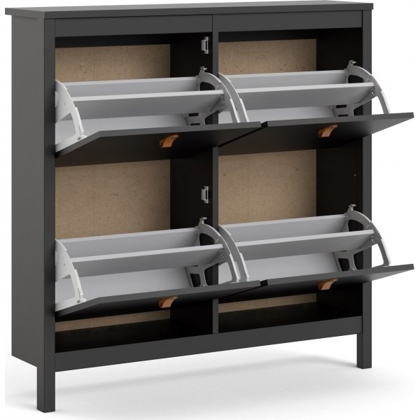 Schuhschrank Madrid - Schwarz Schuhschrank Madrid - Schwarz