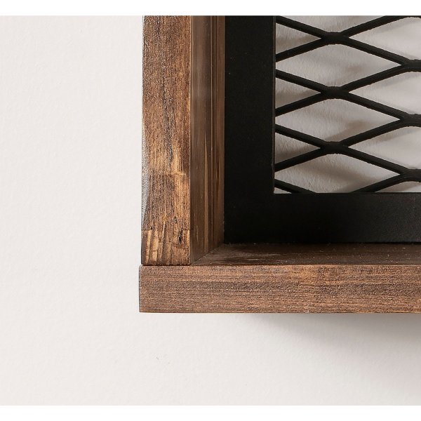 Buster Wandregal - Nussbaum/schwarz