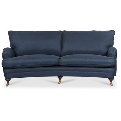 Howard London Premium 4-Sitzer gebogenes Sofa - Blau