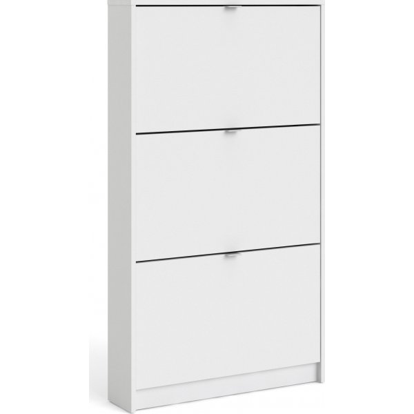 Schuhschrank mit 3 Fchern - Wei