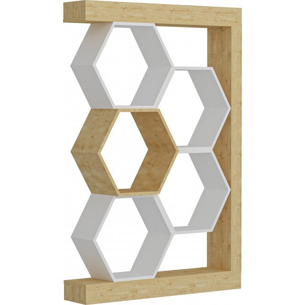 Bcherregal Artemis - Eiche/wei