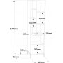 Vitale Schrank 2 - Nussbaum/wei