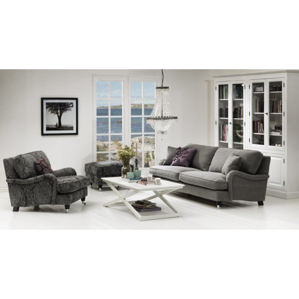 Howard Grizzly 3-Sitzer Sofa gerade Modell 214 cm - Frei whlbare Farbe!