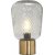 Tischlampe Juliette - Klarglas/Messing - 21 cm