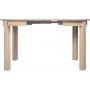 Bernardin runder Esstisch ausziehbar 95-195 x 95 cm - Eiche wei getncht