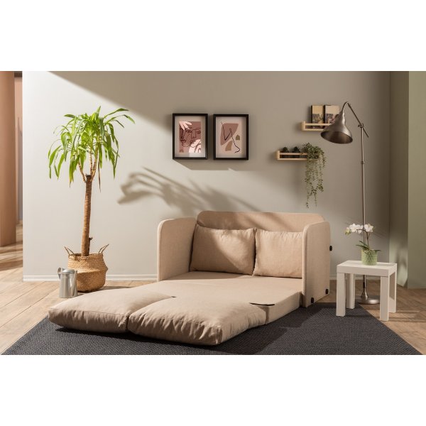 Saga 2-Sitzer-Schlafsofa - Beige Saga 2-Sitzer-Schlafsofa - Beige