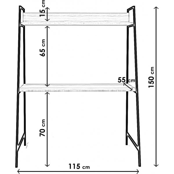 Samara Schreibtisch 115x55 cm - Nussbaum Samara Schreibtisch 115x55 cm - Nussbaum