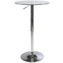 Burbank Bartisch (Hhenverstellbar) - Glas/Chrom