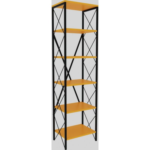 Catal Bcherregal - Gelb/Schwarz