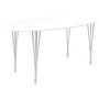 Brick Ovaler Esstisch 180 cm - wei / Chrom