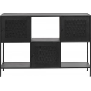 Billy Sideboard aus schwarzem Metall mit 3 Tren