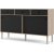 Rome Sideboard mit 2 Schiebetren und 3 Schubladen - Hickory/Schwarz