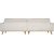 Breites Sofa Ranger aus beigem Cord - 280 cm