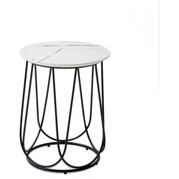 Bobby Couchtisch Ø40 cm - Weiß Bobby Couchtisch Ø40 cm - Weiß