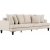 Remy Lounge 4-Sitzer-Sofa in Beige, 261 cm breit