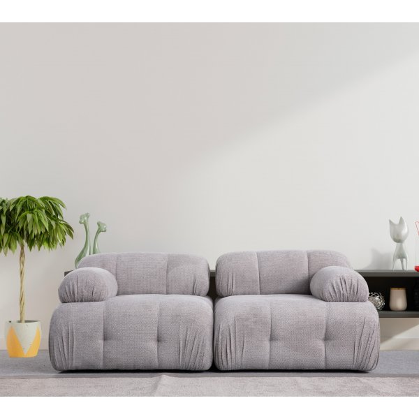 Petite 2-Sitzer-Sofa - Hellgrau Petite 2-Sitzer-Sofa - Hellgrau