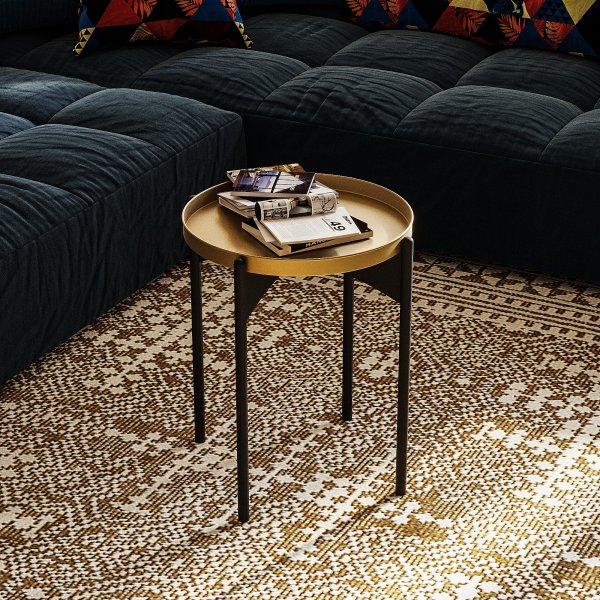 Vela 2 Beistelltische - Schwarz/Gold Vela 2 Beistelltische - Schwarz/Gold