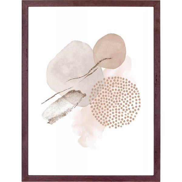 Aspen-Bilderrahmen Dunkelbraun, 3-tlg