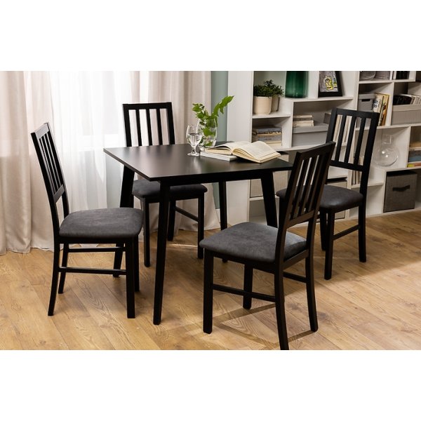 Asti Esstisch 80 x 80 cm - Schwarz Asti Esstisch 80 x 80 cm - Schwarz