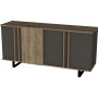 Deko-Sideboard - Nussbaum/Anthrazit