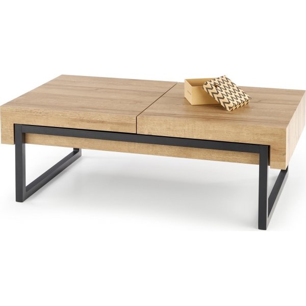 Ready Couchtisch 110 x 60 cm - Eiche/schwarz