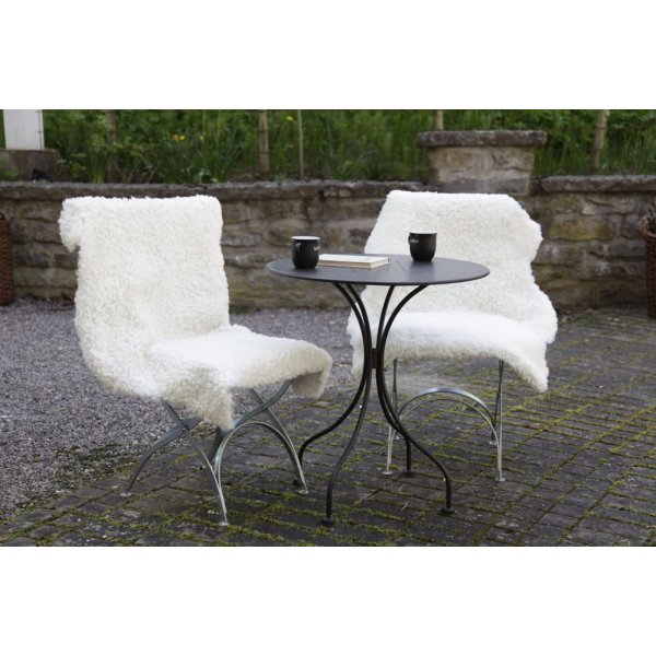 Lockiges Schaffell Wei