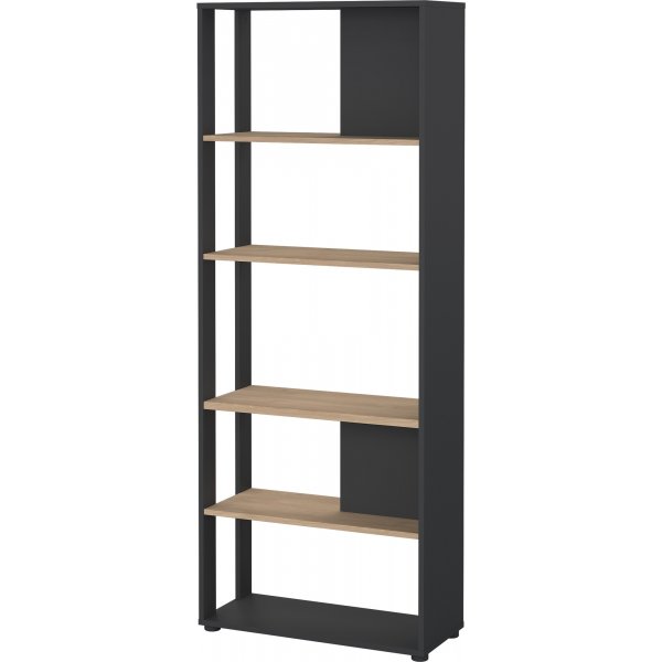 Sign-B�cherregal - Mattgrau/Hickory