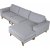 Graues Ranger-Diwan-Sofa, wendbarer Diwan