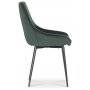 Plaza Esstischgruppe, Marmortisch mit 4 Theo Samtsthlen - Grn/Grau/Chrom