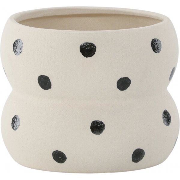 Dapne-Topf - Schwarz/Weiß Dapne-Topf - Schwarz/Weiß