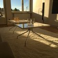 Kundenbild Tray Couchtisch 70x70 cm - Weiß (Hochglanz) / Chrom