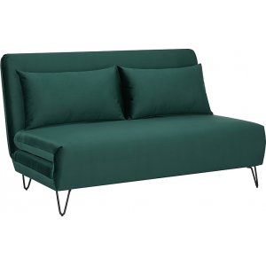 Zenia 2-Sitzer-Schlafsofa aus grnem Samt