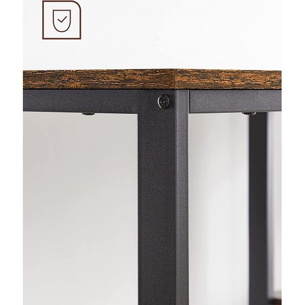 Osman Schreibtisch 140 x 60 cm - Braun/Schwarz Osman Schreibtisch 140 x 60 cm - Braun/Schwarz